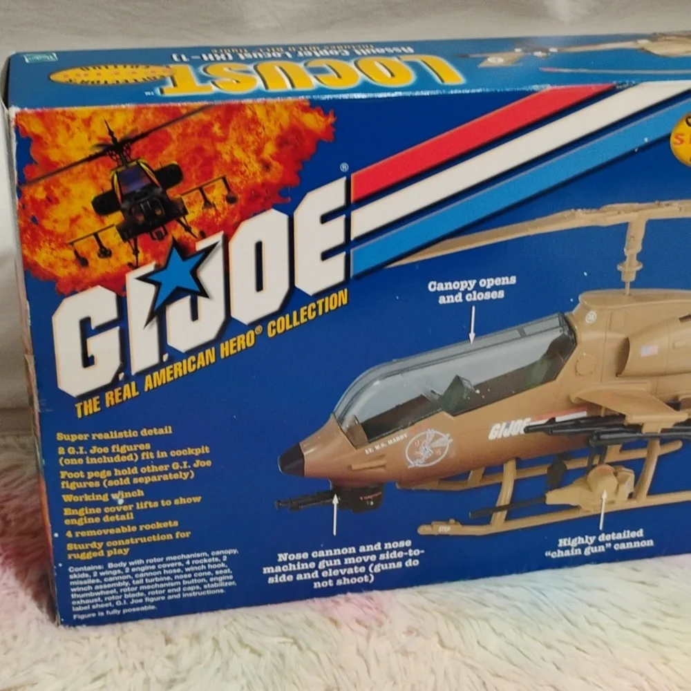 (#A1) NIB G.I. Joe Vtg 2000 Assault Copter Locust Complete/ Wild Bill Figure